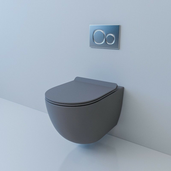 Унитаз Esbano Garcia ESUPGARCGM подвесной Серый матовый с сиденьем Микролифт