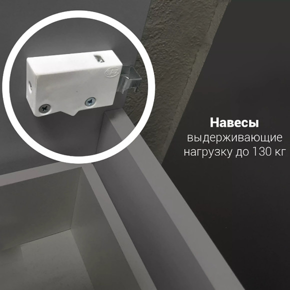 Шкаф пенал 1MarKa Соната 35 R У27984 Белый глянцевый