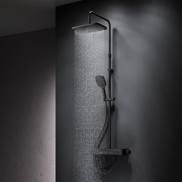 Душевая система AM.PM Func F078F222 с термостатом Черная матовая