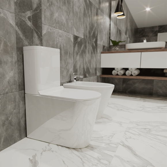 Унитаз компакт Timo Inari TK-501 с бачком и сиденьем Микролифт Унитаз компакт Timo Inari TK-501 с бачком и сиденьем Микролифт