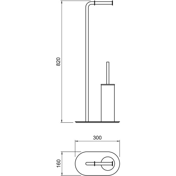 Напольная стойка Aquatek Оберон AQ4231CR Хром Напольная стойка Aquatek Оберон AQ4231CR Хром