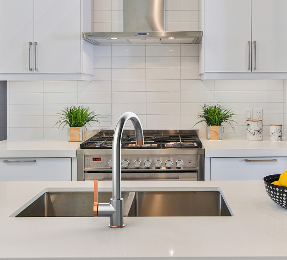 Смеситель для кухни GPD Gildo MTE165-K-R Хром Розовое золото Смеситель для кухни GPD Gildo MTE165-K-R Хром Розовое золото