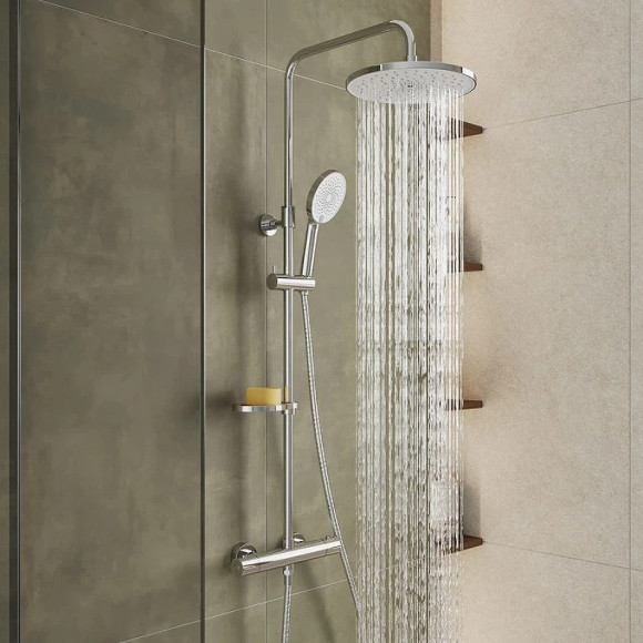 Душевая система Milardo Ideal Spa ILSSBTHM89 с термостатом Хром
