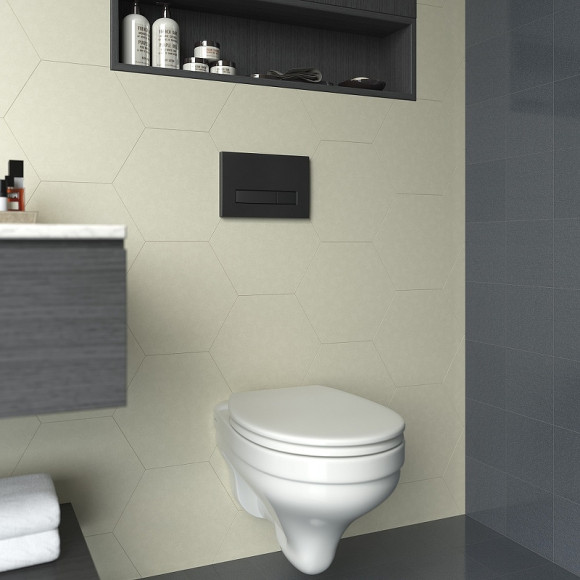 Комплект унитаза CeramaLux 2197 с инсталляцией Berges Atom 410 040340 с сиденьем Микролифт и Черной матовой клавишей смыва Комплект унитаза CeramaLux 2197 с инсталляцией Berges Atom 410 040340 с сиденьем Микролифт и Черной матовой клавишей смыва