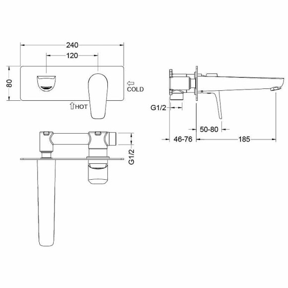 Смеситель для раковины Aquatek Бетта AQ1113MB Черный матовый Смеситель для раковины Aquatek Бетта AQ1113MB Черный матовый