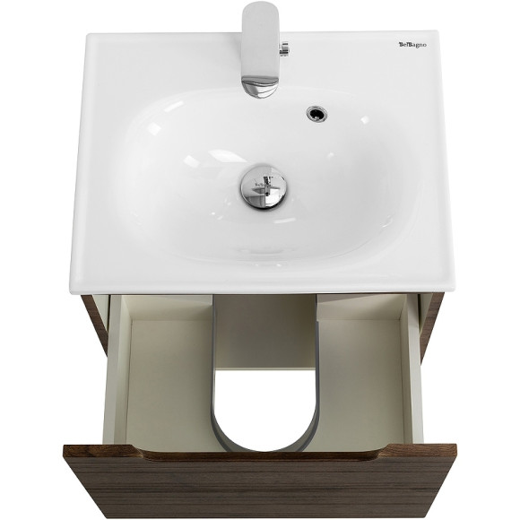 Тумба под раковину BelBagno Etna 60 ETNA-600-1C-SO-RW-P подвесная Rovere Moro