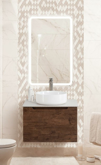 Тумба под раковину BelBagno Etna 60 ETNA-600-1C-SO-RW-P подвесная Rovere Moro