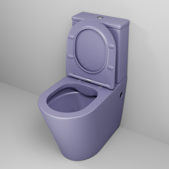 Унитаз компакт Grossman Color GR-4480LIMS Фиолетовый матовый с бачком и сиденьем Микролифт Унитаз компакт Grossman Color GR-4480LIMS Фиолетовый матовый с бачком и сиденьем Микролифт