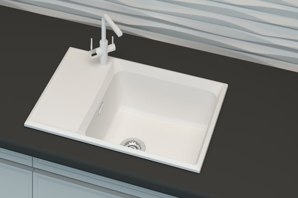 Кухонная мойка Point Этна 78 PN3012W Белая