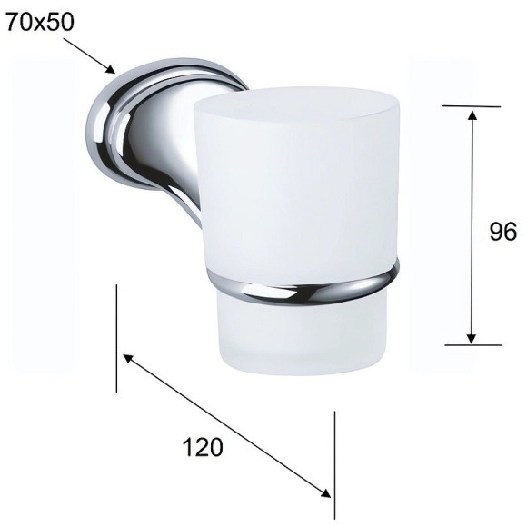 Держатель для зубных щеток Remer 900 NV15CR Хром Держатель для зубных щеток Remer 900 NV15CR Хром