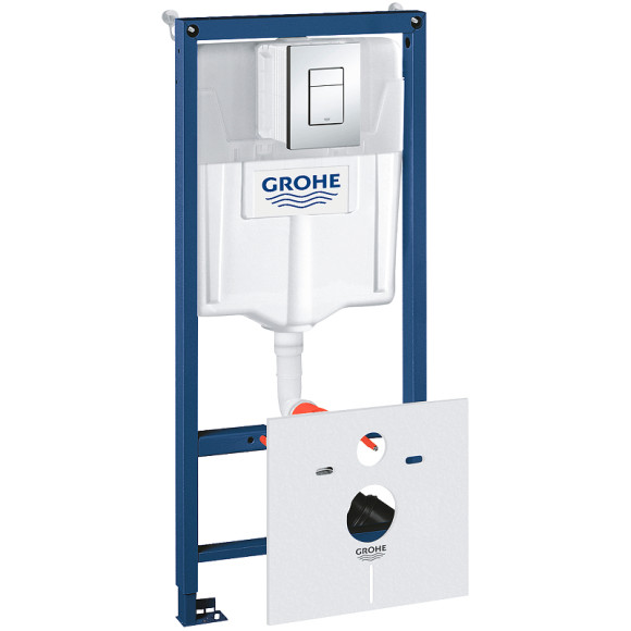 Комплект унитаза AQUAme AQM2004 с инсталляцией Grohe Rapid SL 38775001 с сиденьем Микролифт и клавишей смыва Хром Комплект унитаза AQUAme AQM2004 с инсталляцией Grohe Rapid SL 38775001 с сиденьем Микролифт и клавишей смыва Хром
