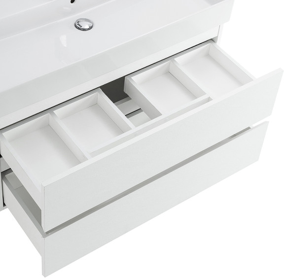 Тумба под раковину Cezares Molveno 46 80 MOLVENO 46-80-2C-SO-BG подвесная Bianco Ghiaccio