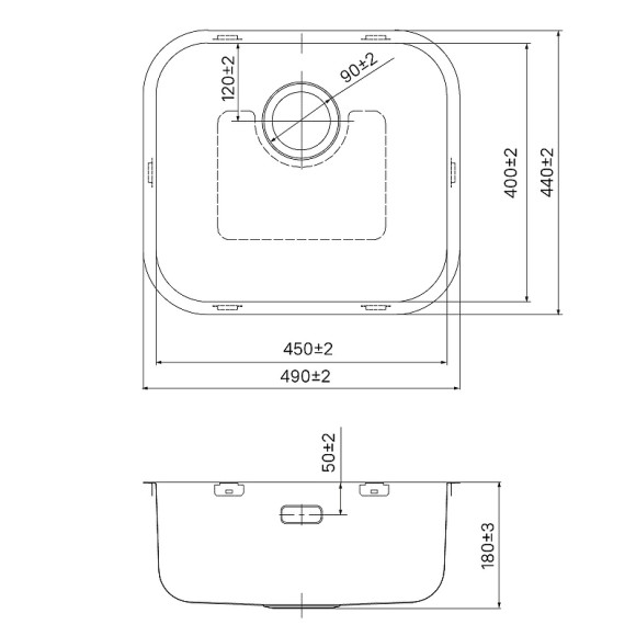 Кухонная мойка Iddis Mate 49 MAT49S0i77 Сатин