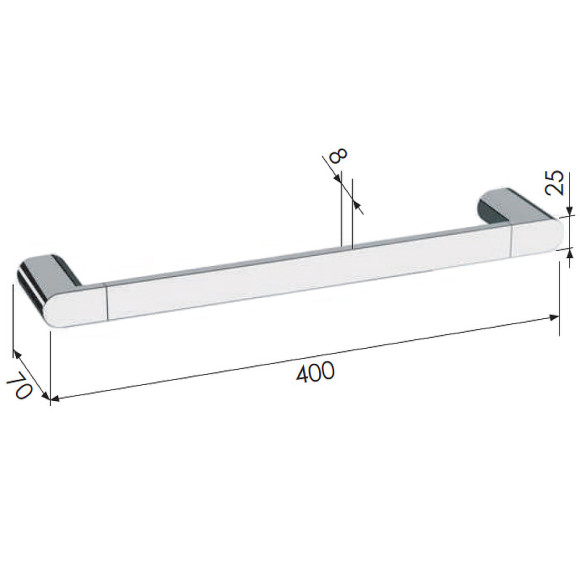 Полотенцедержатель Remer Lounge LN40BO Белый матовый