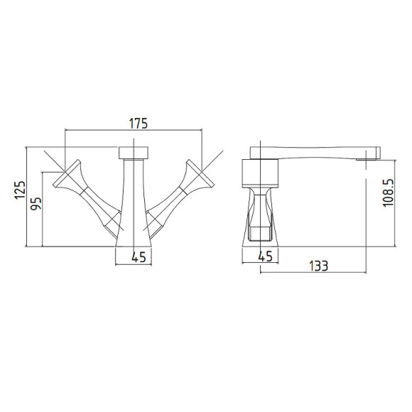 Смеситель для раковины Migliore Opera 24594 Хром