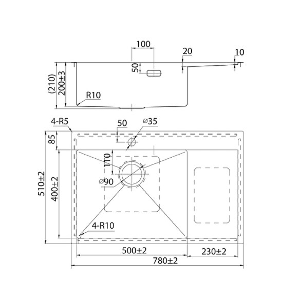 Кухонная мойка Iddis Haze 78 L HAZ78SLi77 Сатин