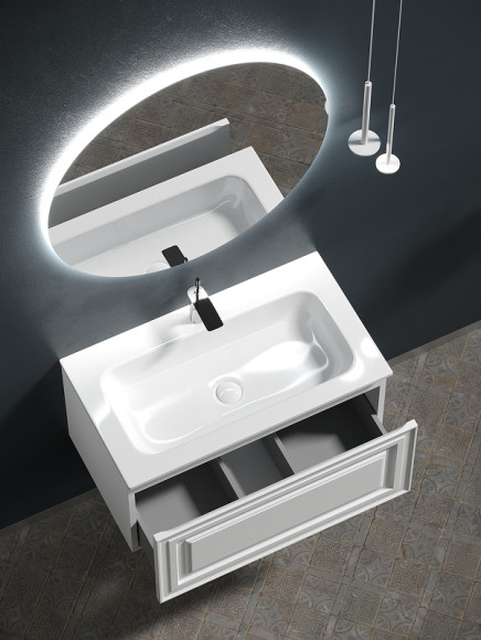 Тумба под раковину Sancos Very 80 VR80W подвесная Bianco