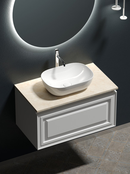 Тумба под раковину Sancos Very 80 VR80W подвесная Bianco