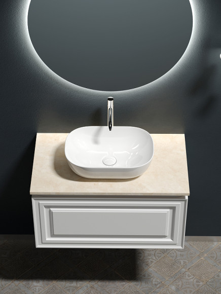 Тумба под раковину Sancos Very 80 VR80W подвесная Bianco