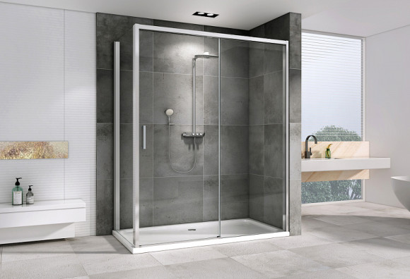 Душевой уголок Abber Komfort 120x100 AG93120-S102 профиль Хром стекло прозрачное Душевой уголок Abber Komfort 120x100 AG93120-S102 профиль Хром стекло прозрачное