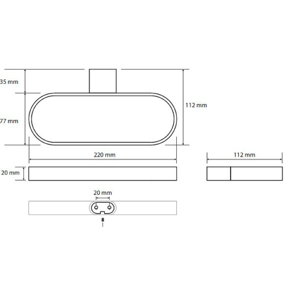 Полотенцедержатель Bemeta Organic 157104061 Хром Полотенцедержатель Bemeta Organic 157104061 Хром