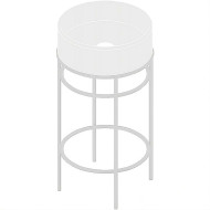 Консоль под раковину Artceram Vogue 44 ACA058 05 Белая матовая