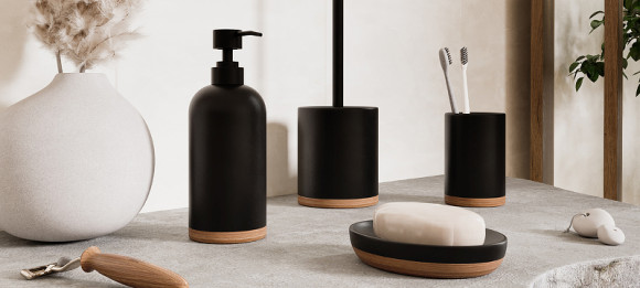 Ершик для унитаза WasserKRAFT Vils K-6127 Черный