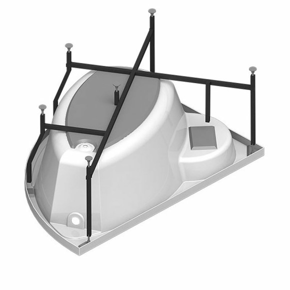 Акриловая ванна Radomir Vannesa Алари 168x120 R 2-77-2-2-0-218 с гидромассажем Актив Хром Акриловая ванна Radomir Vannesa Алари 168x120 R 2-77-2-2-0-218 с гидромассажем Актив Хром