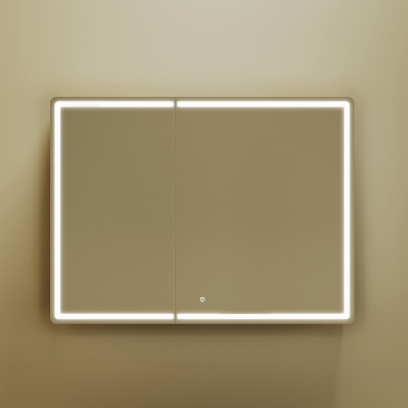 Зеркальный шкаф Sancos Mirror 100 MI100ECH с подсветкой Дуб чарльстон Зеркальный шкаф Sancos Mirror 100 MI100ECH с подсветкой Дуб чарльстон