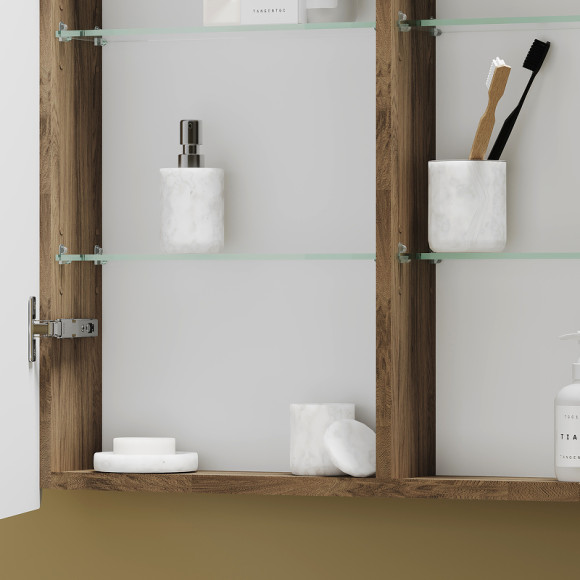 Зеркальный шкаф Sancos Mirror 100 MI100ECH с подсветкой Дуб чарльстон Зеркальный шкаф Sancos Mirror 100 MI100ECH с подсветкой Дуб чарльстон