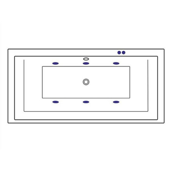 Акриловая ванна Excellent Crown Grand 190x90 WAEX.CRG19.SOFT.BR с гидромассажем