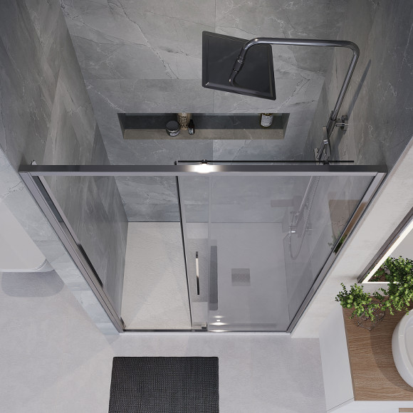 Душевая дверь Niagara Nova 130 NG-64-13A профиль Хром стекло прозрачное Душевая дверь Niagara Nova 130 NG-64-13A профиль Хром стекло прозрачное