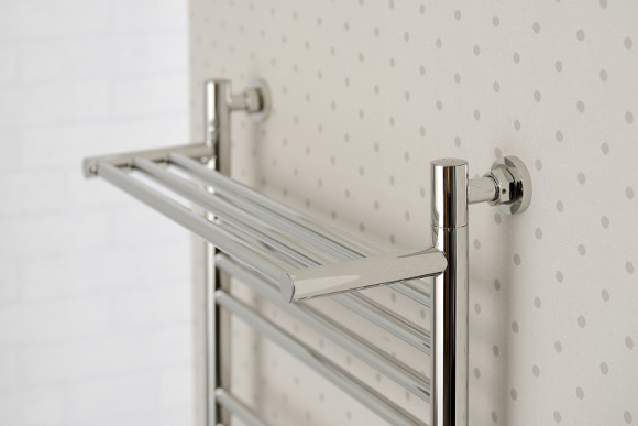 Водяной полотенцесушитель Сунержа Богема+ 800х500 31-0223-8050 с полкой Черный матовый