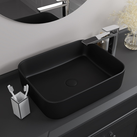 Раковина-чаша Iddis Bridge 50 BRIBM05i27 Черная матовая Раковина-чаша Iddis Bridge 50 BRIBM05i27 Черная матовая