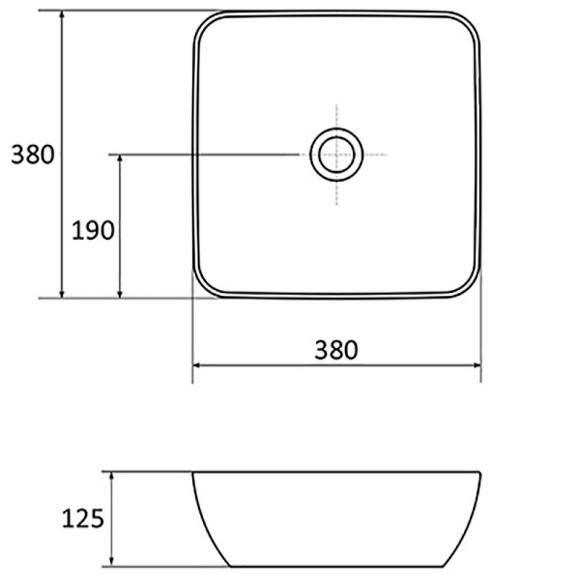 Раковина-чаша Ravak Uni Slim 38 XJX01138001 Белая Раковина-чаша Ravak Uni Slim 38 XJX01138001 Белая