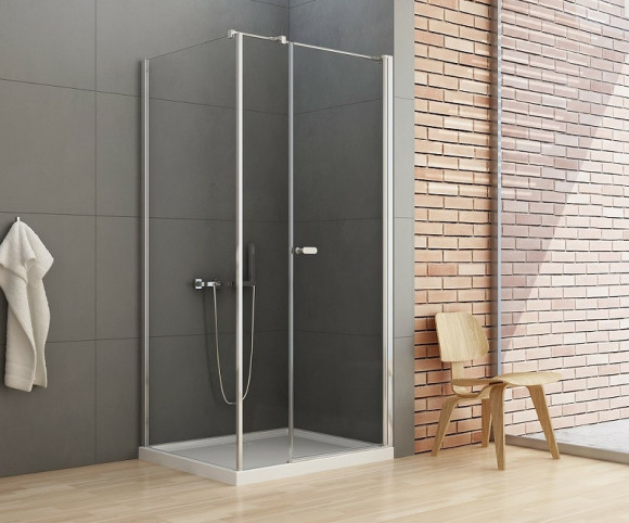 Душевой уголок New Trendy New Soleo Chrome 110х100 K-0636 профиль Хром стекло прозрачное Душевой уголок New Trendy New Soleo Chrome 110х100 K-0636 профиль Хром стекло прозрачное