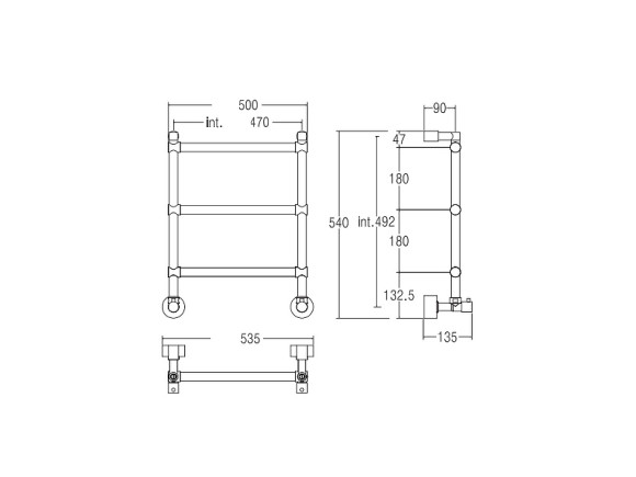 Водяной полотенцесушитель Margaroli Sole 4424703CRN Хром Водяной полотенцесушитель Margaroli Sole 4424703CRN Хром