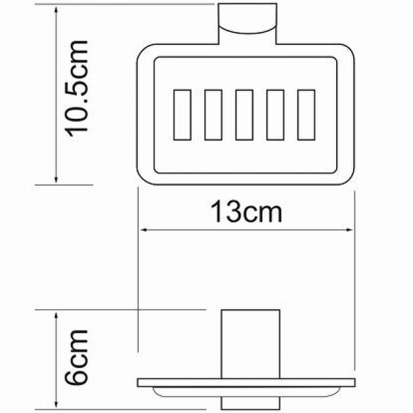Мыльница WasserKRAFT Exter K-5269 Светлая бронза