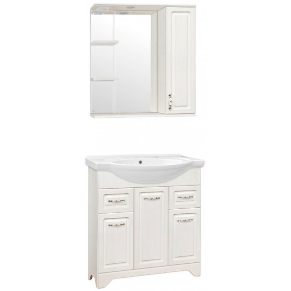 Тумба под раковину Style Line Олеандр 2 Люкс 75 ЛС-00000200 Рельеф пастель