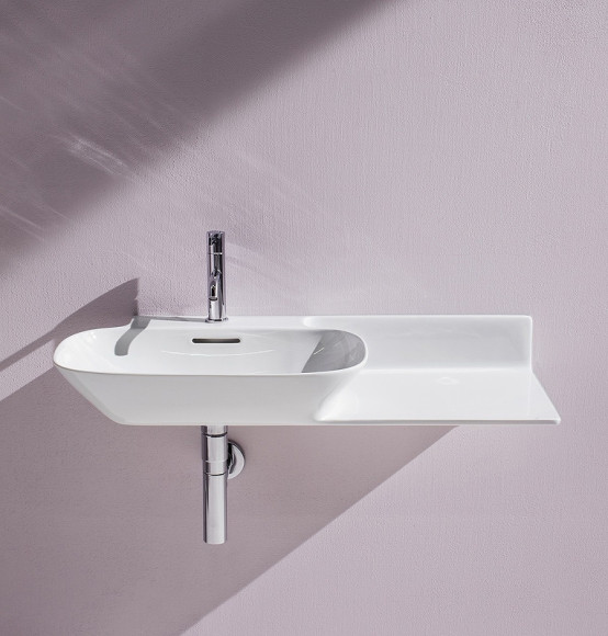 Раковина Laufen Ino 90 L 8.1330.2.000.104.1 Белая Раковина Laufen Ino 90 L 8.1330.2.000.104.1 Белая