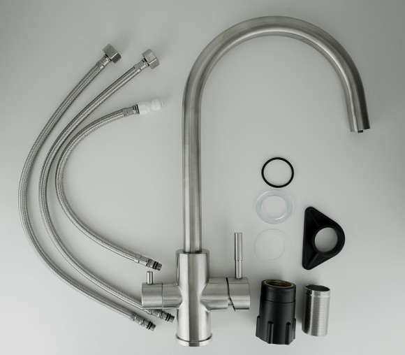 Смеситель для кухни ESKO K22 Никель матовый Смеситель для кухни ESKO K22 Никель матовый