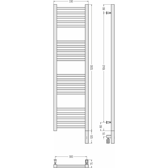 Электрический полотенцесушитель Сунержа Модус 3.0 1200x300 R 00-5701-1230 Хром Электрический полотенцесушитель Сунержа Модус 3.0 1200x300 R 00-5701-1230 Хром