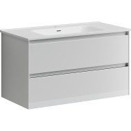 Тумба под раковину Sancos Cento 90 CN90W подвесная Белый глянец Тумба под раковину Sancos Cento 90 CN90W подвесная Белый глянец