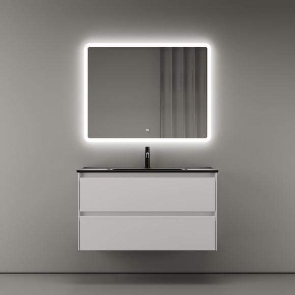 Тумба под раковину Sancos Cento 90 CN90W подвесная Белый глянец Тумба под раковину Sancos Cento 90 CN90W подвесная Белый глянец