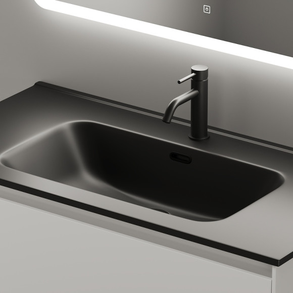 Тумба под раковину Sancos Cento 90 CN90W подвесная Белый глянец Тумба под раковину Sancos Cento 90 CN90W подвесная Белый глянец