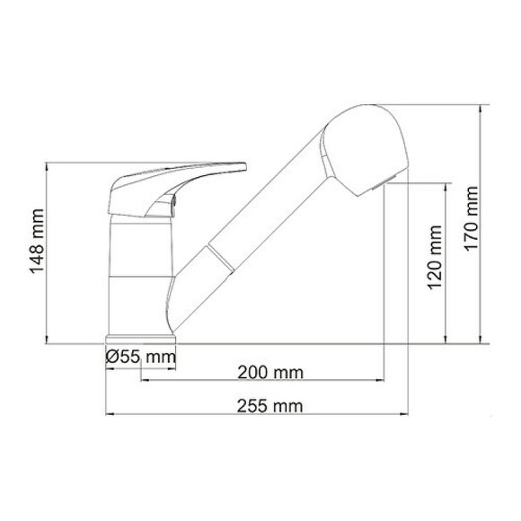 Смеситель для кухни WasserKRAFT Oder 6365 Хром