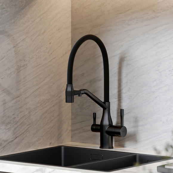 Смеситель для кухни Sancos Orta SC4008MB Черный матовый Смеситель для кухни Sancos Orta SC4008MB Черный матовый