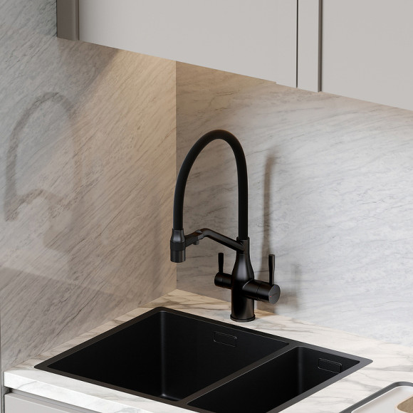 Смеситель для кухни Sancos Orta SC4008MB Черный матовый Смеситель для кухни Sancos Orta SC4008MB Черный матовый