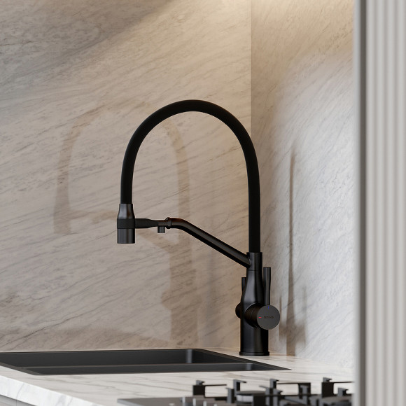 Смеситель для кухни Sancos Orta SC4008MB Черный матовый Смеситель для кухни Sancos Orta SC4008MB Черный матовый