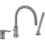 Смеситель на борт ванны Remer Infinity I07XV Сталь